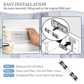 6 Pack Refrigerator Air Filter Replacement for FRGPAAF2 Frigidaire PureAir AF-2 Air Filter Compatible with Frigidaire FRFC2323AS, FRFC232LAF, FRFC233LAF, FRFG2323AF, FRFN2823AS Filter for Air