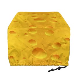 SAJJWHHR - Cubiertas para máquina de pan con impresión de queso, para encimera de cocina, tostadoras de electrodomésticos pequeños, protección contra el polvo, resistente a las manchas