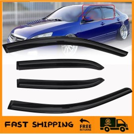 auto-conversion For 2003 2004 2005-2007 Honda Accord 4 Door Sedan Window Visor Sun Rain Guards