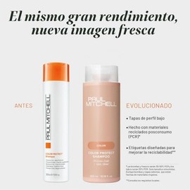 Paul Mitchell Color Protect Champú, Previene la Pérdida de Color + Aporta Brillo, Para Cabello Teñido, 100 ml