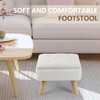 OGEMXU Storage Ottoman, Small Foot Stool Ottoman with Storage, Boucle