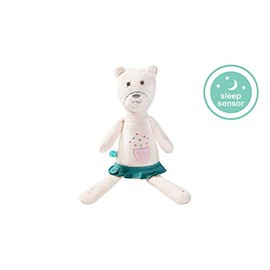 myHummy Baby Sleep Soother Teddy Bear (Boy) Plush Sound Machine with 5 White Noise Sound Options - 60 Minute or 12 Hour Continuous Options