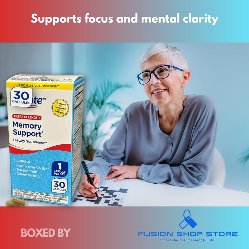 Memory Extra Strength- Capsules with Bacopa, Ginkgo, Turmeric, and Vitamin