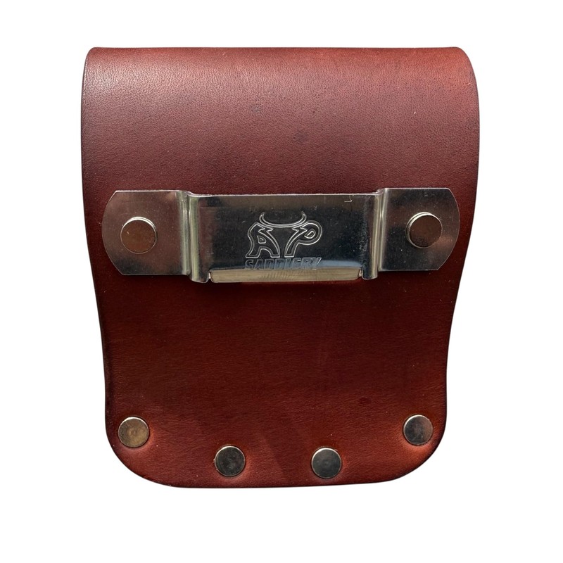 Low-Pro Leather Tape Measure Holder (3" Dark Brown)