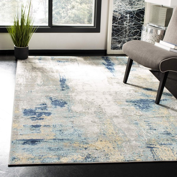 SAFAVIEH Jasper Collection JSP101A Modern Abstract Non-Shedding Living Room Bedroom