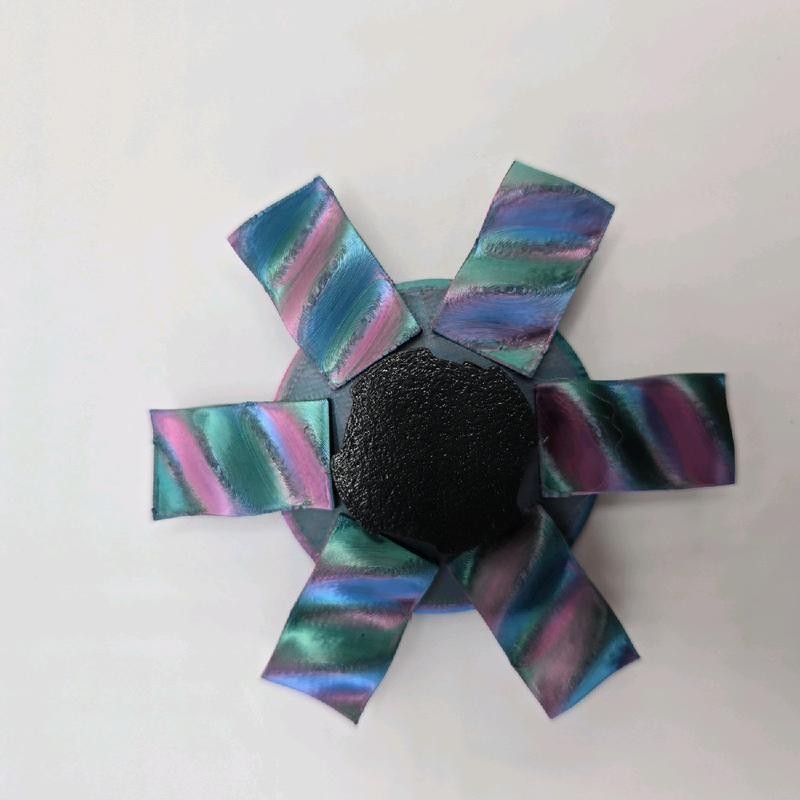 3D Printed Zoetrope - Chromatic Wave Animation Spinner - Specification: