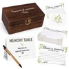 Kryndle Funeral Favours, 100 Pcs Funeral Memory Cards, Brown
