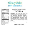 Shivery Shake Vanilla Soft Serve Ice Cream Mix