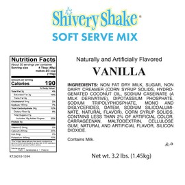 Shivery Shake Vanilla Soft Serve Ice Cream Mix