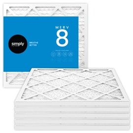 Simply by MervFilters 12x20x1 Air Filters, MERV 8, MPR 600 – 6 Pack