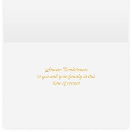 The Gallery Collection, 1 Count Card Pack, Sympathy Card with Pearl Lined Envelope (Quilted Sympathy)