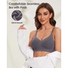 LEYSHE Soft Bra Women's Without Underwire Seamless Bra Support Bra