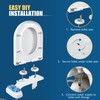 Non-Electric Bidet Attachment for Toilet Seat,Self-Cleaning, Dual Nozzle,Adjustable Water Pressure,