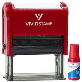 All Sales Final No Refunds Self Inking Rubber Stamp Combo with Refill (Red Ink) - Medium