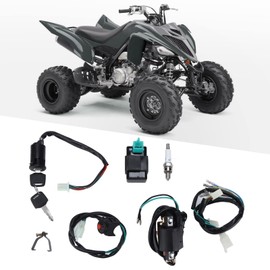 Aramox CDI Box, Kill Switch Ignition Coil CDI Spark Plug Wiring Harness Kit for Kick Start Dirt Pit Bike ATV
