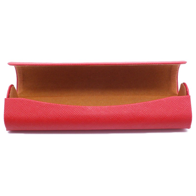 Stylish Compact Glasses Case Hard Small Size 2237, red