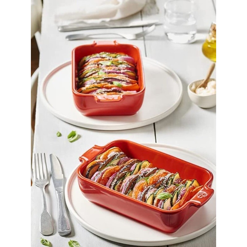 PEUGEOT - Rectangular ceramic baking dish - 22 cm x