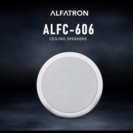 ALFATRON ALFC-606 Loudspeaker Ceiling Speaker Can Play Up to 30W, 30/15/7.5W @ 70V/100V, with Seamless Design Ready to Listen