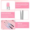 Clean Up Nail Brush, 4Pcs Flat Head Detail Brushes for