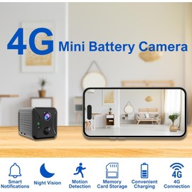 No WiFi Security Camera, Cellular Security Camera, SIM Card Included, Not Support WiFi, Radar Motion Sensor, FHD 4G Car Security Camera, 25-Day Standby Battery Life, Portable Cellular Trail Cameras
