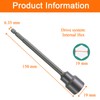 Stand Jack Extension Socker, 150mm Length, 19mm Magnetic Nut, Quick-Change