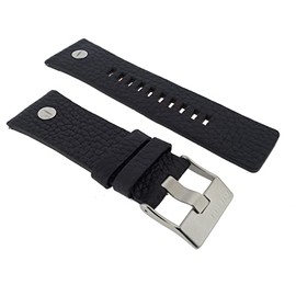 Diesel Watch Strap 28 mm Leather Black Watch Strap DZ-7313 / LB-DZ7313