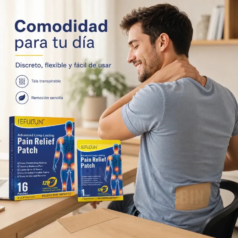 Parches Apoyo Para Alivio Del Dolor Beige