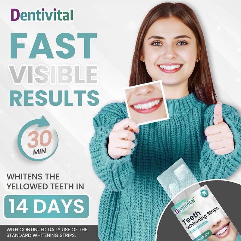 Teeth Whitening Strips - 42PCs White Strips for Teeth Whitening