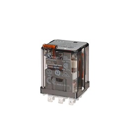 FINDER 62.33.9.024.0000 15 AMP, 24 Volt DC Coil, 3PDT, AGCDO Contact, Plug-in Power Relay