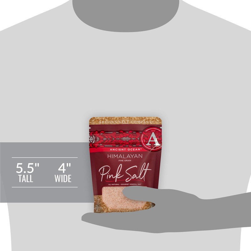 Artisan Salt Company Ancient Ocean Himalayan Pink Salt, Fine, Zip-Top