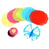 Craftplay Doilies | Assorted colours | Pack of 120 |