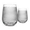 Rolf Glass Cyclone Stemless Wine Tumbler | 17 Ounce Set