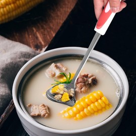 Canning Ladle, Stainless Steel Canning Ladle Long Handled Ladle Oil Soup Spoon Pouring Canning Ladle Metal Ladle Soup Serving Ladles