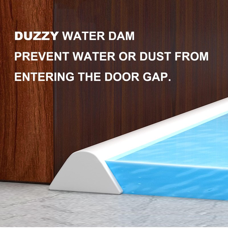 Duzzy 39 Inch Collapsible Shower Water Dam, Shower Threshold Water