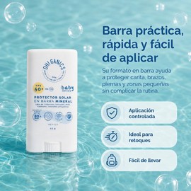 OH GANICS Protector Solar Mineral en Barra Baby FPS 50 15 g                                                                                           
