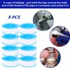 8Rolls PTFE Plumbers Tape Upgraded - 25m X 22mm Waterproof