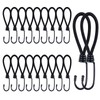 Pack of 20 Expanders with Hooks, 15 cm Robust Elastic