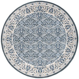 Modern 6ft Round Rug - Area Rug - Indoor Area Rugs for Living Room - Dining Room Rug - Bedroom Rug - Kitchen Rug - Entryway Rug Contemporary Carpet - Alfombras para Salas Modernas