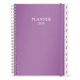 Diary 2025, A5 Weekly/Monthly Planner with Monthly Tabs, 2025 Planner from Jan 2025 to Dec 2025, Twin-Wire Binding,Easy to Organize Your Daily Life,14.8×21cm, Planner 2025 Week to View, 2025 Diary