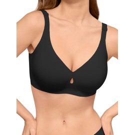 LUCKMEEY Bras for Women No Underwire Push Up Wireless Bra Seamless Bras Full Coverage Supportive Everyday Bras with Lift