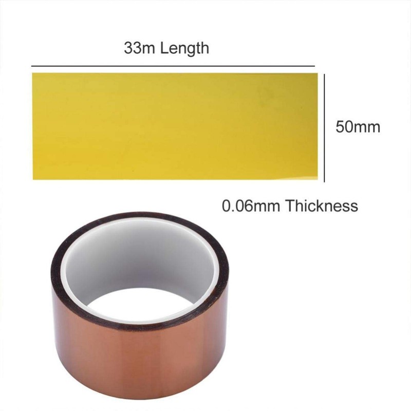 Yoidesu * 0.06mm 250-300 ℃ Cinta térmica Cinta Kapton, Cinta
