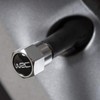 WRC 73249 Valve Caps, Aluminium, Black, Set of 5
