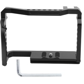 YELANGU Full Metal Camera Cage Accessory with Wrench for Canon EOS R5/R6 Camera Black