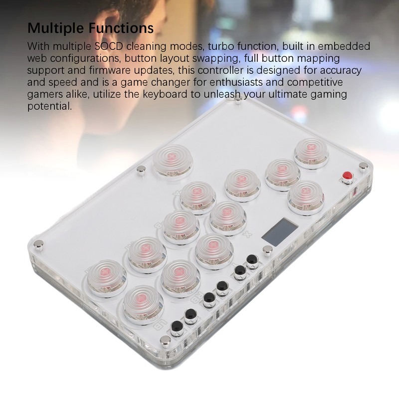 Arcade Stick 13 Keys All Button Arcade Controller with Custom