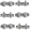 Rshuhx M4 Duplex Clamp 304 Stainless Steel Heavy Duty Wire