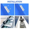 Noosverl Solar Panel Mount Kit (12 cm) and Accessories Black