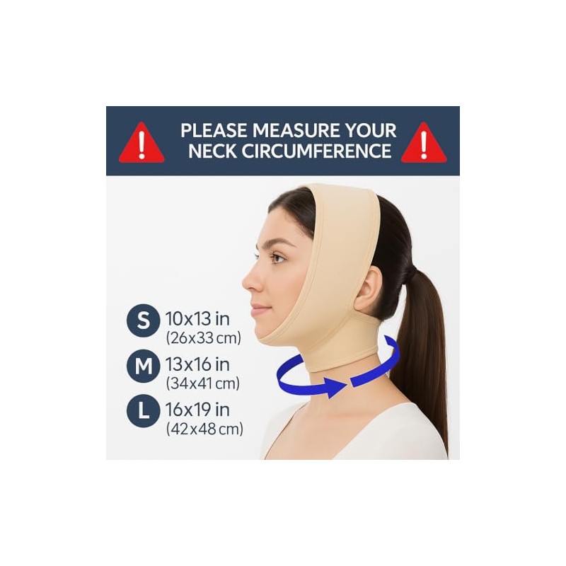 V T VARITEKS Post Surgical Chin Strap Bandage for Women