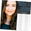 Baluue 2sheets Eyebrow Stickers for Women of Hair-like Simulation Eyebrows