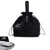 Black Lunch Bag, Reusable Lunch Boxes Bag,Waterproof Lunch Box Tote
