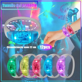 Pulsera De Fiesta Led Neón 12 Piezas